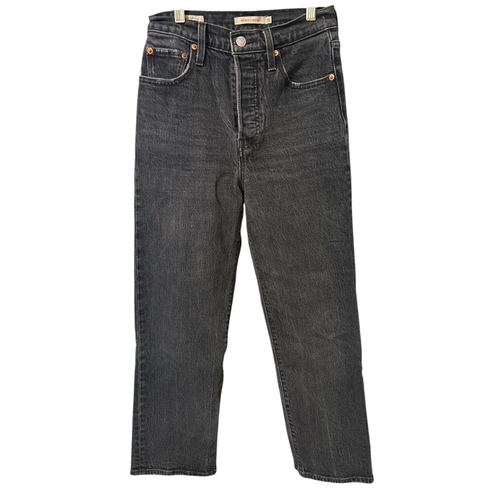 Free people Levi's high rise Women's ribcage straight leg Gray Jeans - Picture 5 of 12